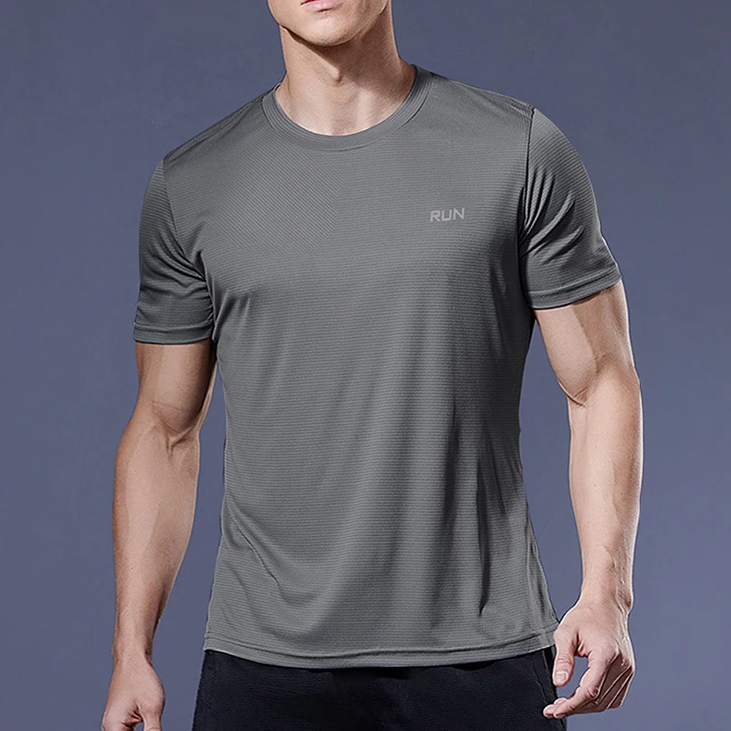 Maglietta da palestra sportiva estiva da uomo Quick Dry Running Bodybuilding camicie da uomo manica corta Fitness top oversize brasile t-Shirt Jersey