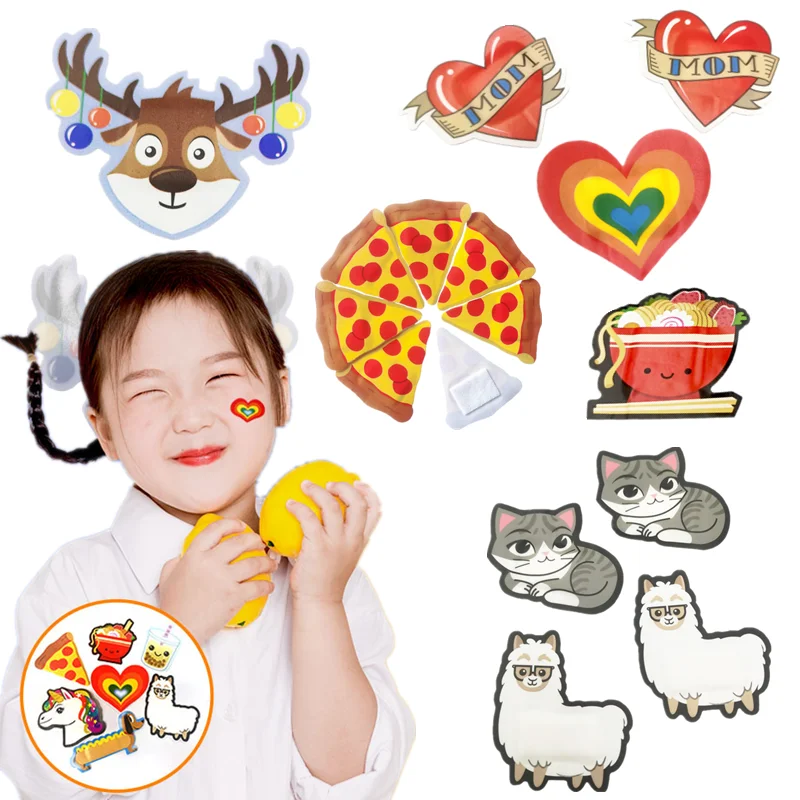 

10pcs Random Pattern Animal Band Aid Kawaii Hemostasis Skin Patch Wound Plasters Breathable Waterproof Medical Strips Bandage