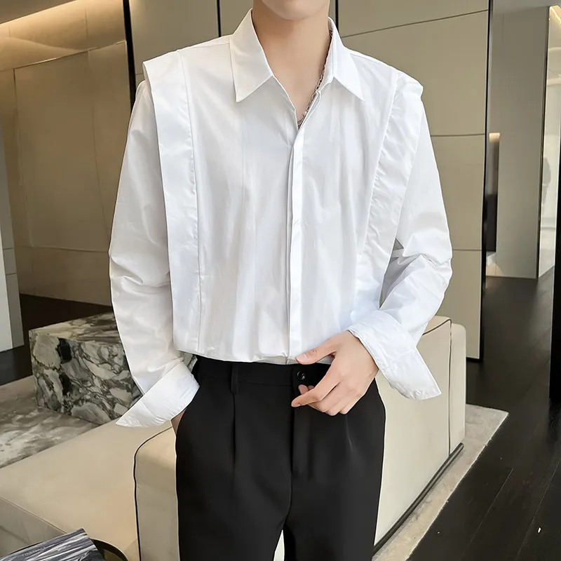 

Модный легкий женский топ-накидка с эффектом двухслойности, нейтральный дизайн, для создания многослойного образа