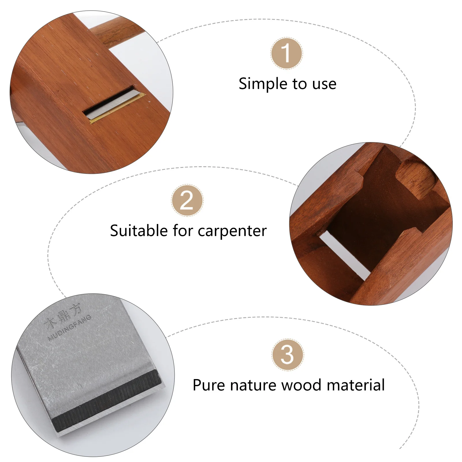 

Carpenter Planer Wood Craft Tool High Efficiency Metal Blade Smooth Wood Material Long Service Life for Woodworking Tasks