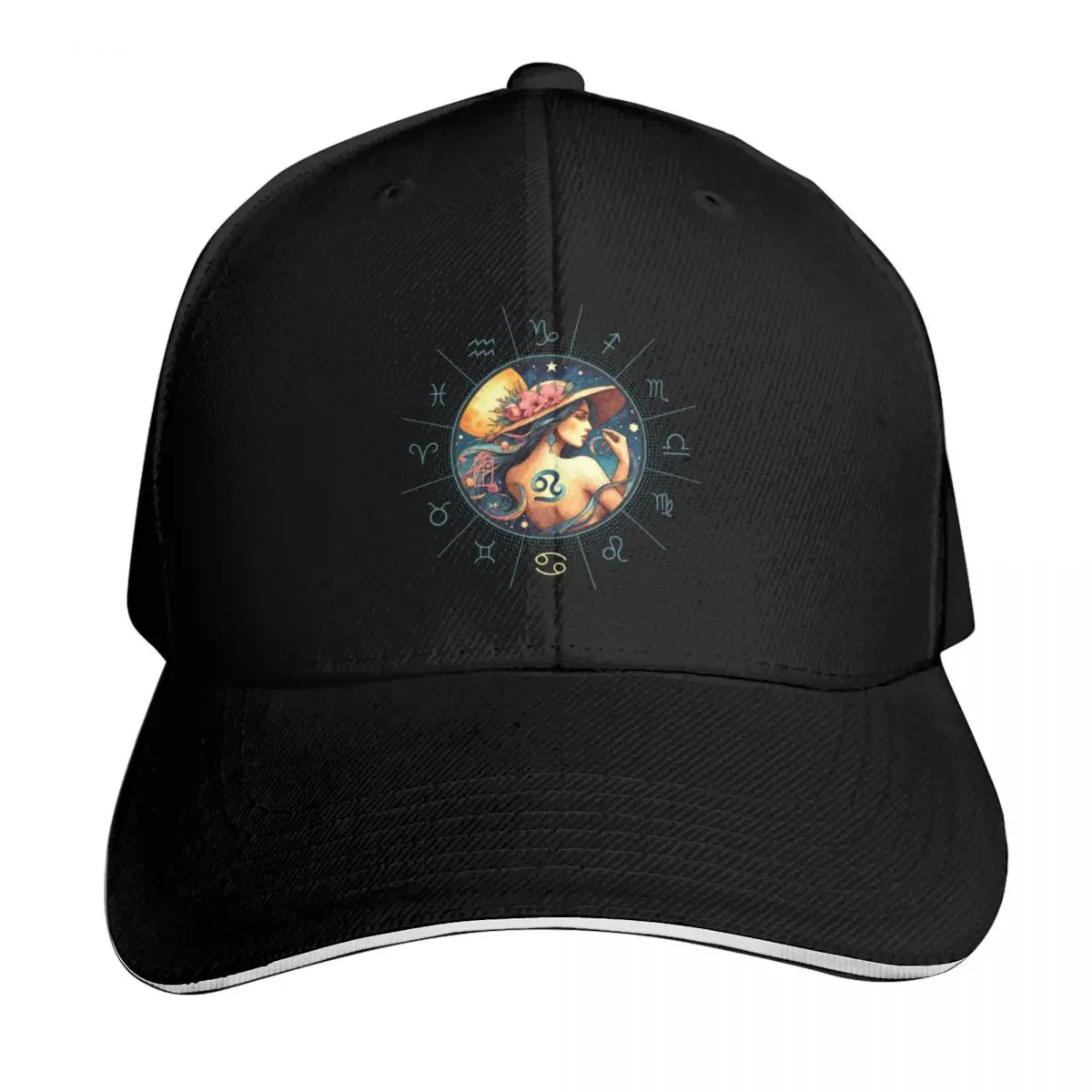 

ZODIAC Cancer - Astrological CANCER - CANCER - ZODIAC sign Van Gogh style 6 Baseball Cap Christmas Hat Sun Hats For Women Men's