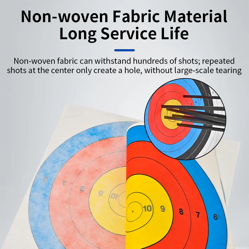 10PCS Archery Non-Woven Fabric Accessory High Toughness Tear Resistant Wrinkle Proof Clear Printing Durable Arrow