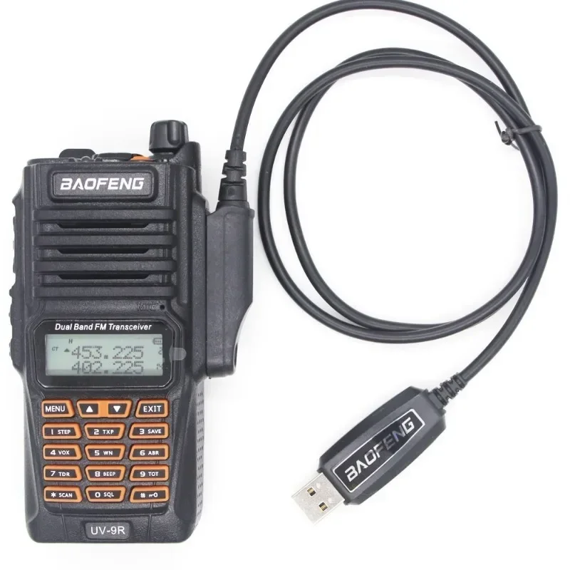 Wasserdichtes USB-Programmierkabel, Treiber-CD für BaoFeng UV-9R Pro UV9R Plus GT-3WP UV-5S, wasserdichtes Walkie Talkie