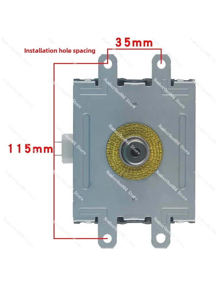 For 2M248E Microwave Oven Heating Magnetron Long Foot Fixed Frequency 1KW Air-cooled Microwave Drying Equipment Tube