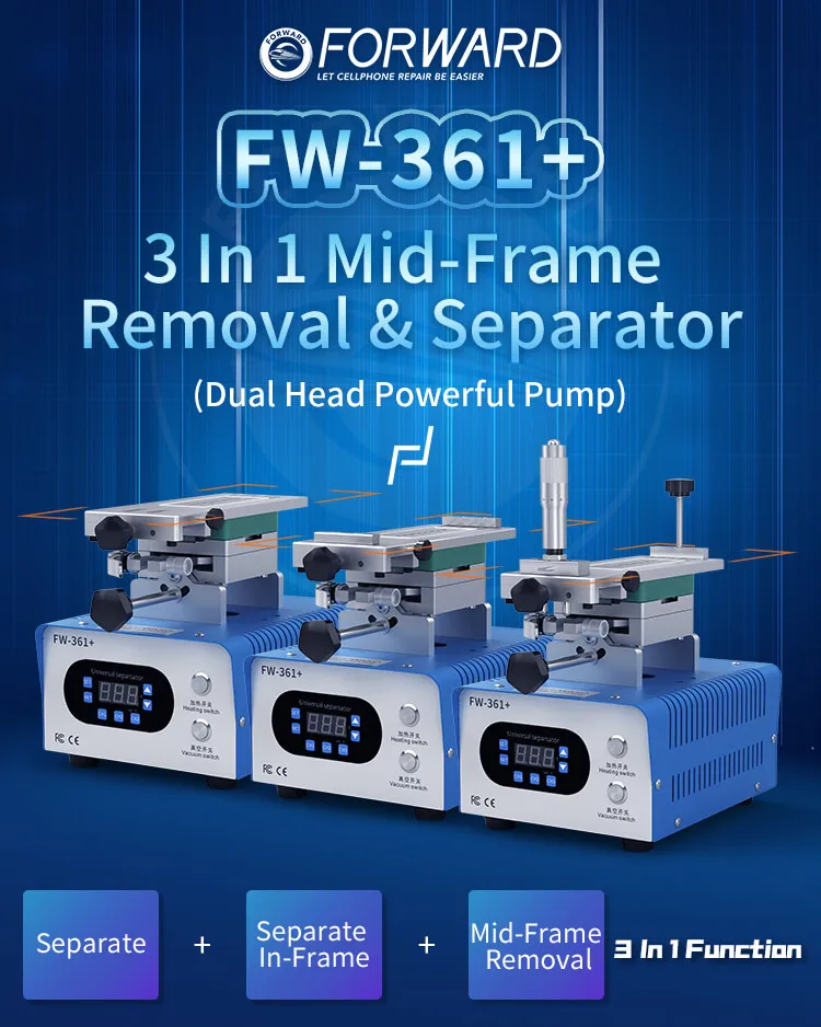 FW-361+ LCD Screen Separator Machine Separate Edge Touch Screen in-Frame