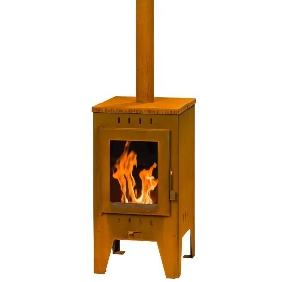 مدفأة حرق الخشب في الهواء الطلق في الفناء الخلفي Chimeneas موقد شواء قائم بذاته مع فرن بيتزا