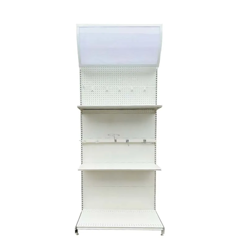 custom.Customizable Metallic Single-Sided Supermarket Rack Medium Duty Shop Shelving Display Rack Available Various Colors Sizes