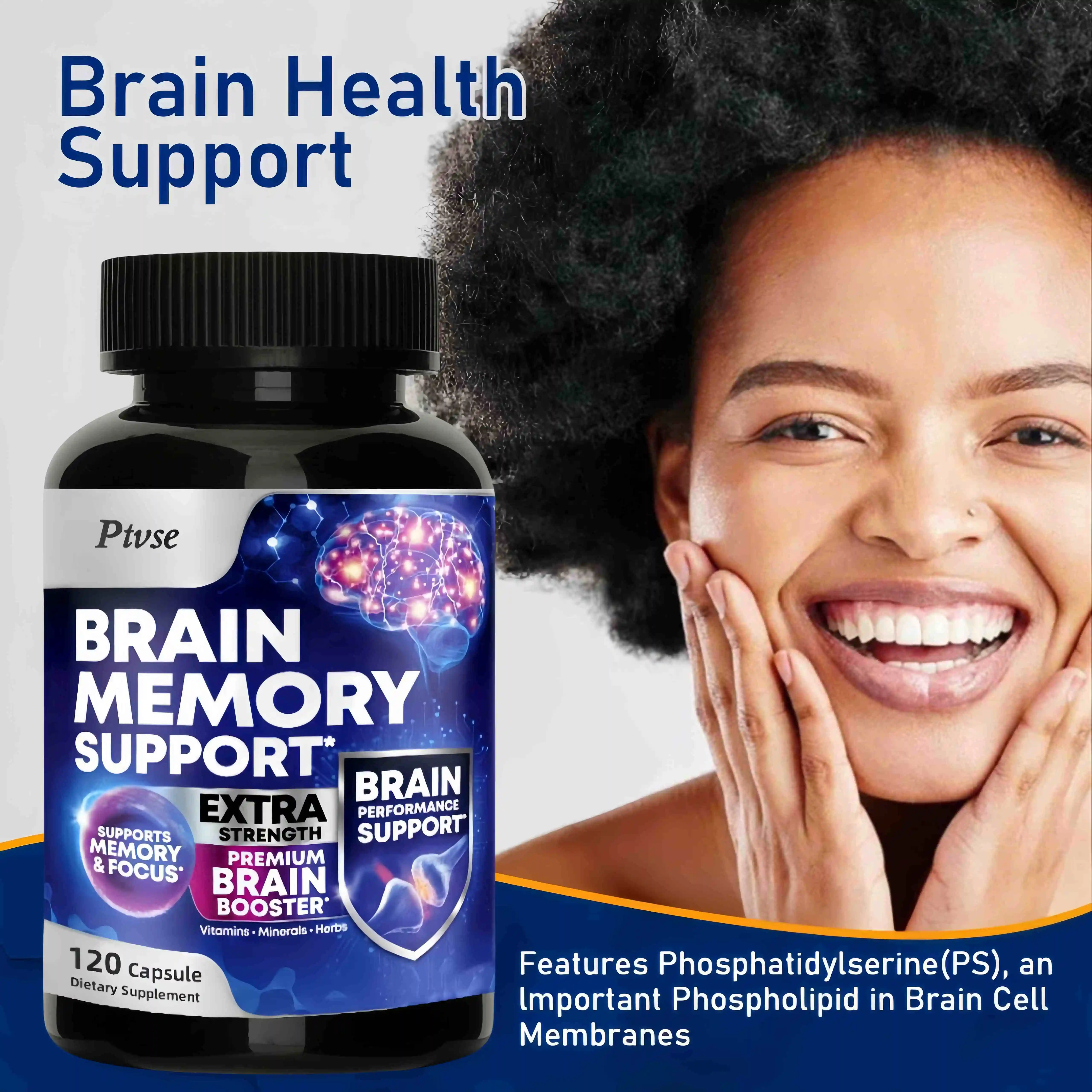 Phosphatidylserine Capsule Strengthen Memory Strengthen attention Refreshing Brain health Capsule