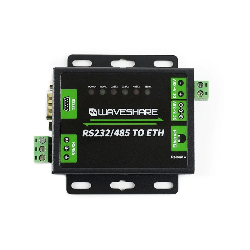 Industrial grade RS232/485 transfer port module Modbus gateway bi-directional transparent transmission dual serial port Ethernet