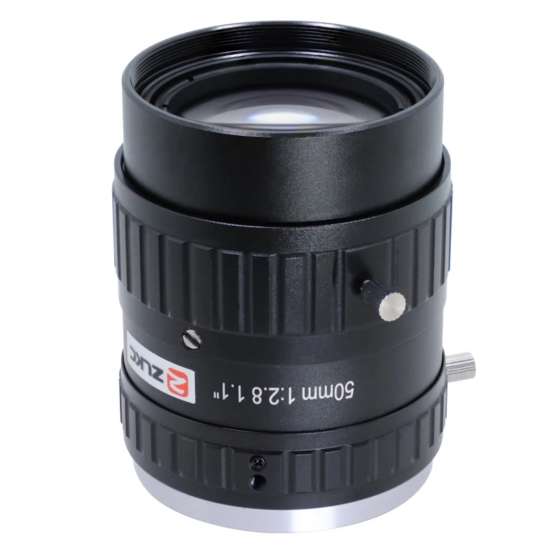 ZLKC 25MP Lens High Resolution 1.1 Inch 50mm Fixed Focus C Mount Lens 25Mega Pixel Camera Machine Vision F2.8 Manual Optice Lens