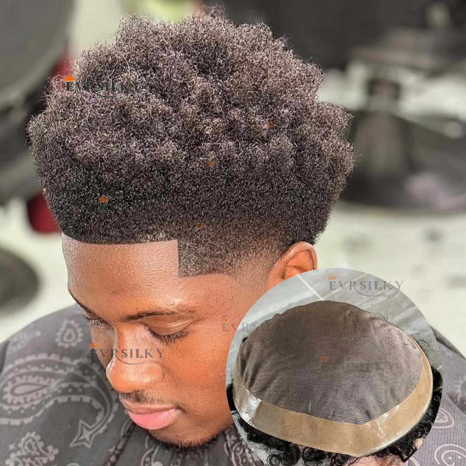 Black 6Mm Afro Curl… - image