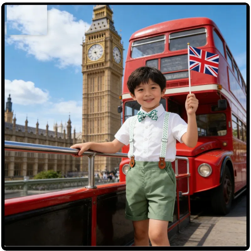 

Летний новый комплект для мальчиков: 3 предмета, европейский стиль, свежий костюм для маленького джентльмена