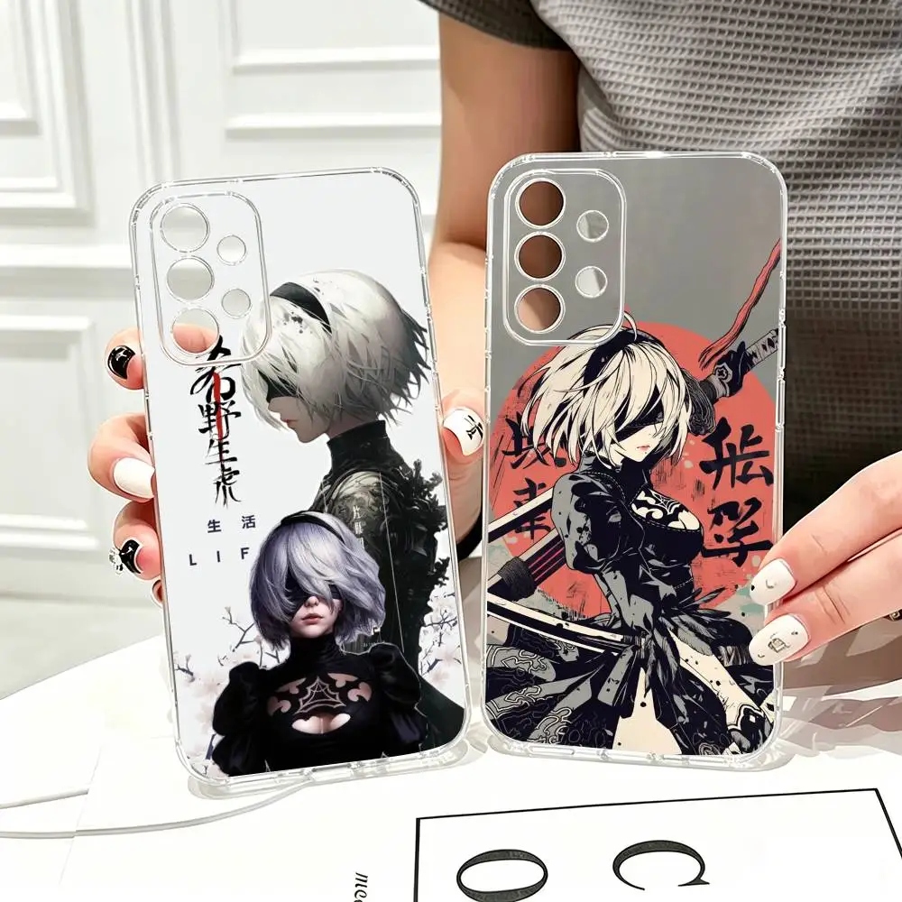 N-Nier Automata Game  Phone Case Transparent Silicone Soft For Samsung S25,S24,S21,S22,S23,S30,Ultra,S20,Plus,Fe