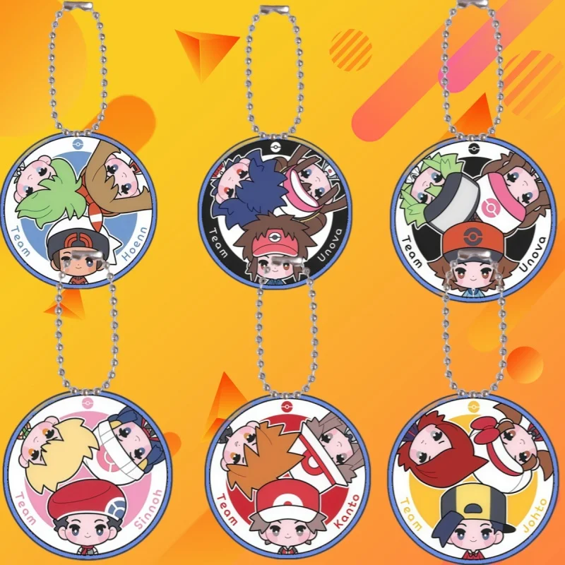 5CmAcrylic Keychain Pendant for Brendan May Hilbert Hilda Dawn Lucas QVersion Anime Peripheral Acrylic Keychain Backpack Pendant