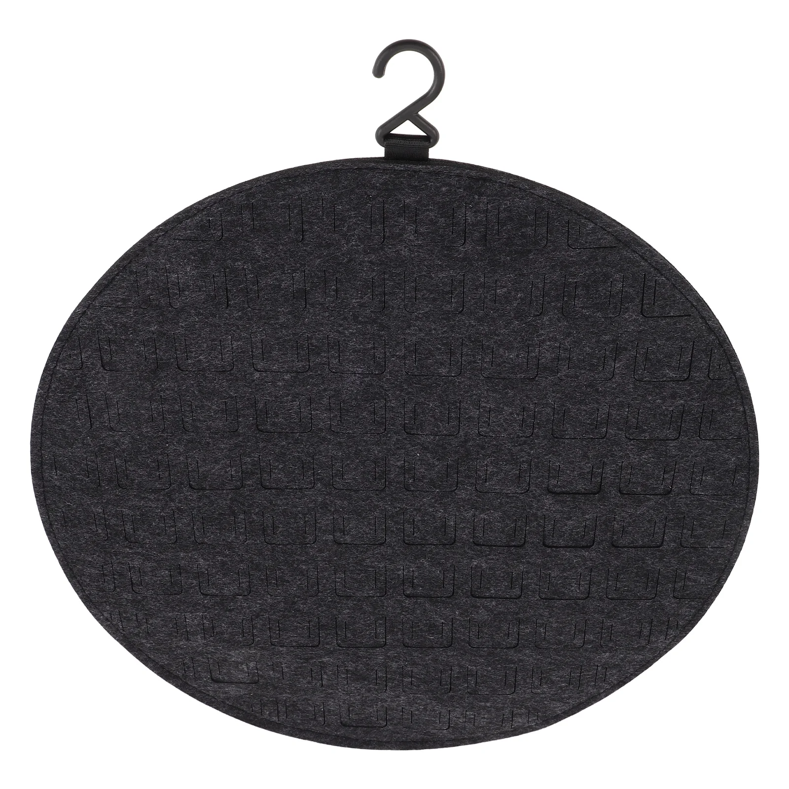 

Jewelry Storage Bag Bags Girls Brooches Pins Wall Hanging Grey Felt Vintage Decor