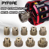 32P 3.175mm 12T 13T 14T 15T 16T 17T 18T 19T 20T 7075 Aluminum alloy Metal Pinion Motor Gear For 1/10 RC Model Car Motor