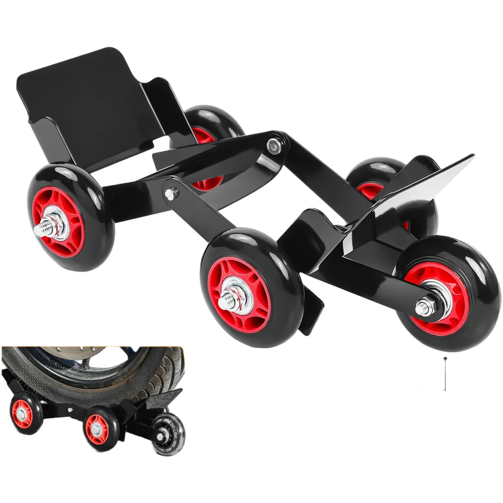 

Heavy Duty Foldable Tire Cart for Electric Bikes Supports Tires up to 10 cm Wide with Multi Directional Wheels