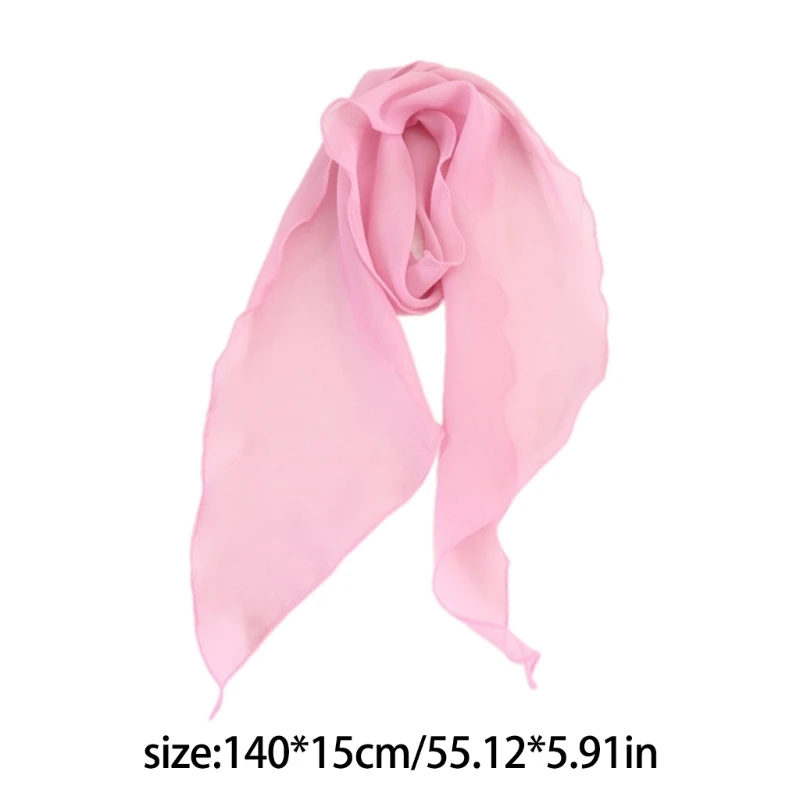 French Silk Scarf for Female with Detachable Rose Flower Party Neck Scarf Drop Shipping