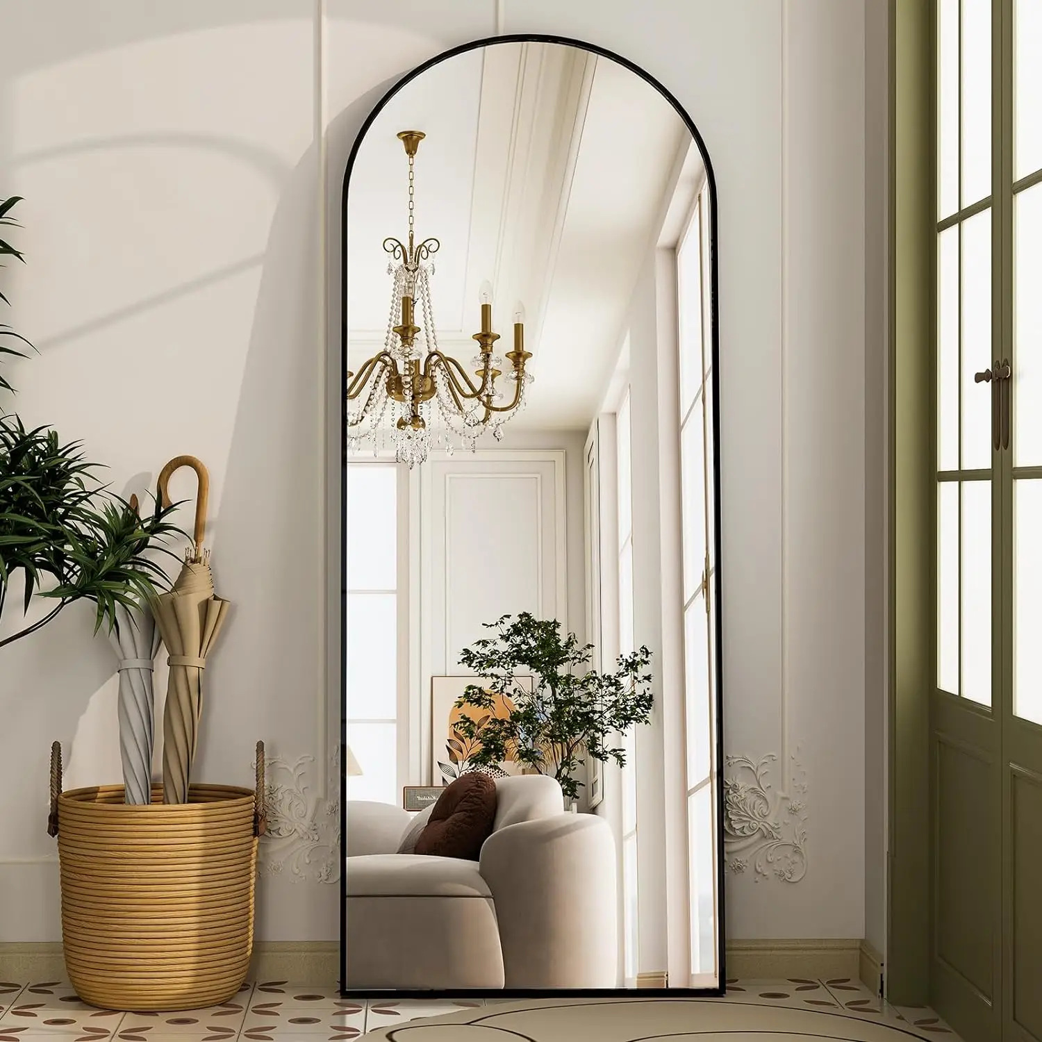 Modern Arched Full-Length Mirror, 64