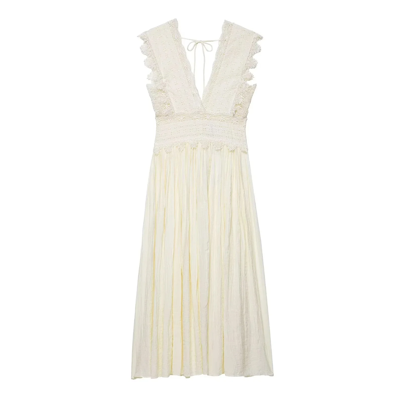 knee length dresses for ladies Tan Tropical Print Belted Maxi Dress - All Dresses