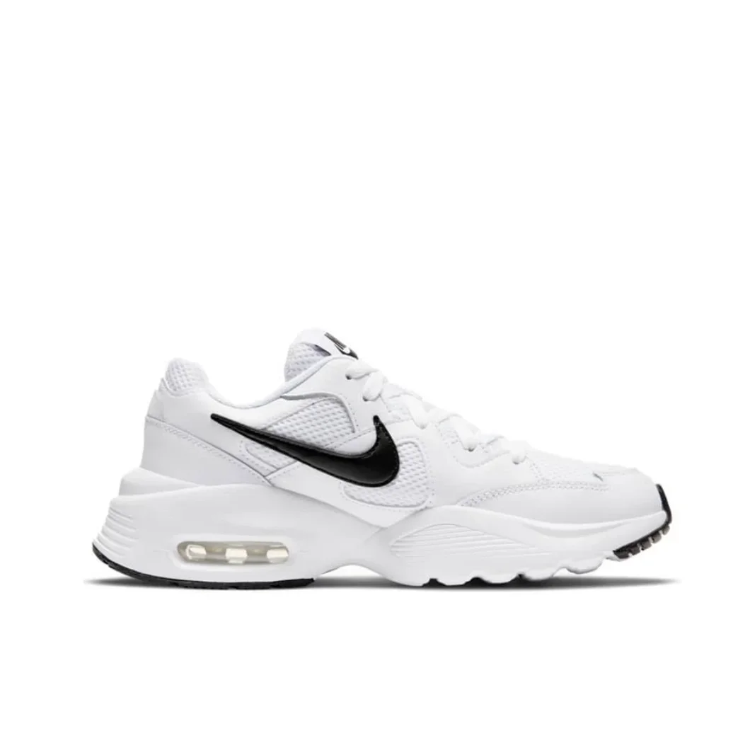 Nike Air Max Fusion Low Men's and Women's Sneakers Retro Classic clunky shoes Comfortable and breathable Sneakers Black&White