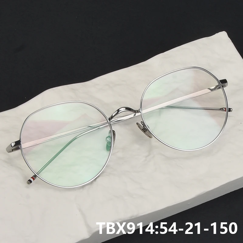 

Big Round Pure Titanium Glasses Frame TBX914 Men Women Fashion Oversize Ultralight Eyeglasses New York Brand Design Spectacles