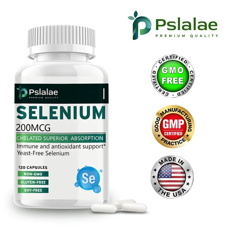 

Selenium 200mcg - for Heart, Bone & Immune Health, Thyroid Support - Non-GMO