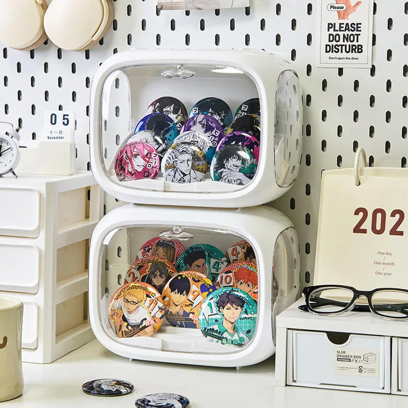 

Badge Anime Bar Storage Box Dustproof and Moisture proof Storage Rack Surrounding Guzi Plaque and Card Display Box Space Cabin