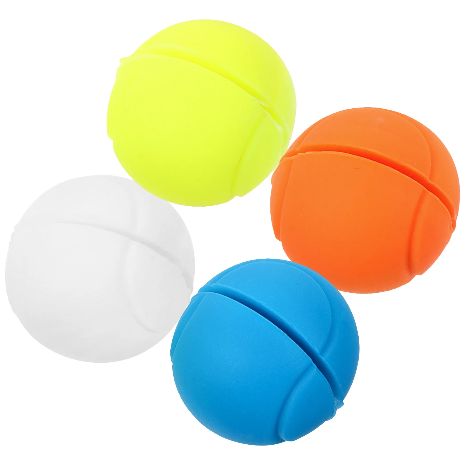 

4 Pcs Tennis Racket Dampener Balls Vibration Reducer Tennis Accessories Circular Design Colorful Options Racquet