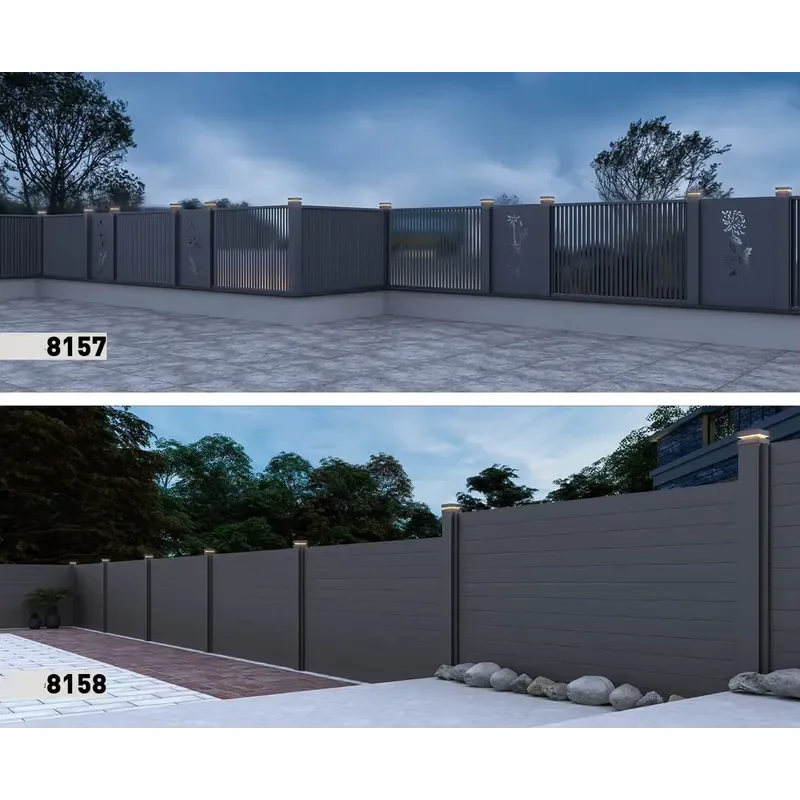 New Style Modern House cheap garden fencing Home outdoor new Designs Aluminum garden fence