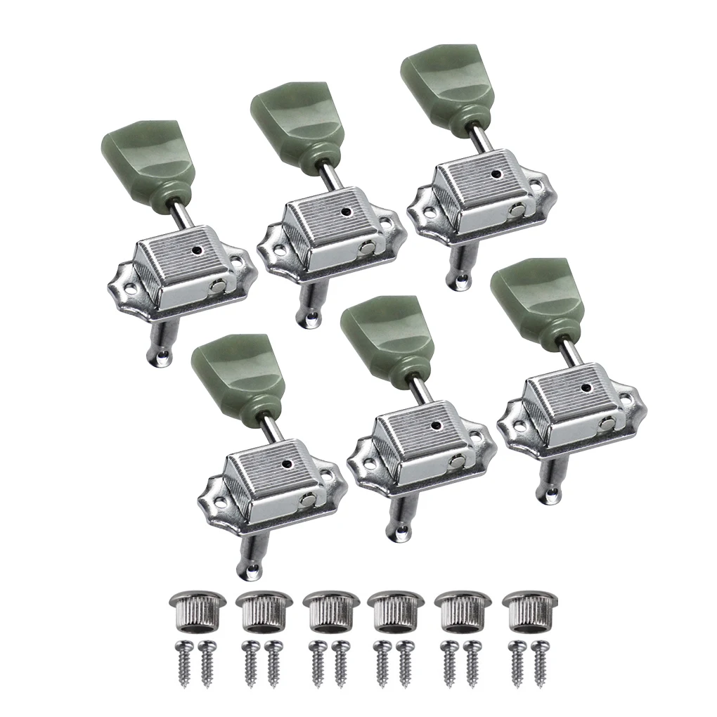 فليور 6 قطعة ديلوكس خمر آلة الغيتار الكهربائي رؤساء المستقبلون 3L3R ضبط الغيتار أوتاد