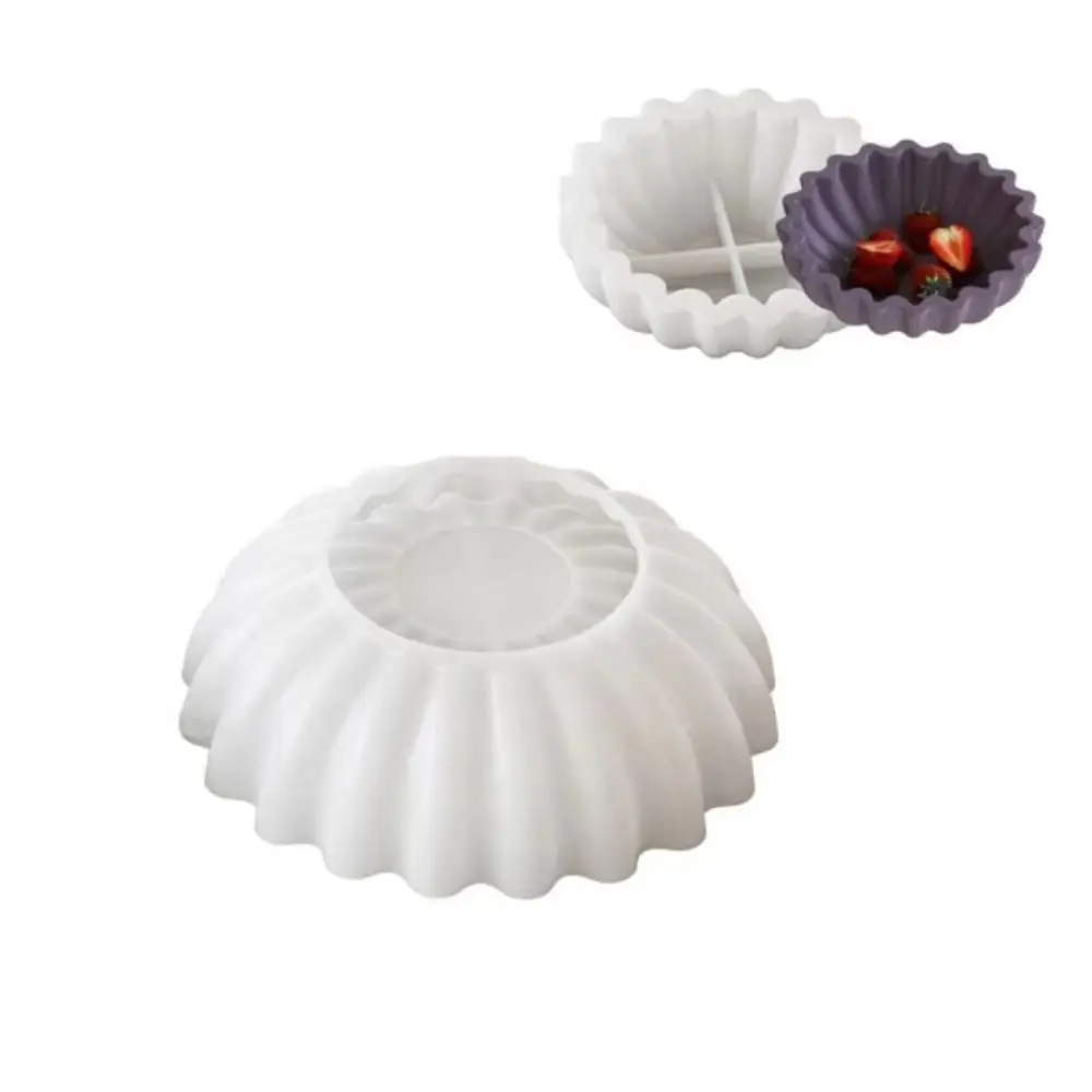 Silicone Material Bowl Resin Molds Flower Shaped Handmade Bowl Silicone Molds Bowl Shaped Casting Candle Cup Mold