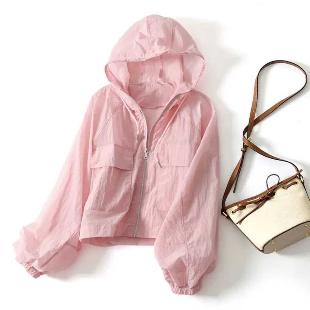 

Women Hiking Jacket Summer Waterproof Quick Dry Camping Hunting Clothes Sun-Protective Outdoor Sports Coats Anti UV Windbreaker