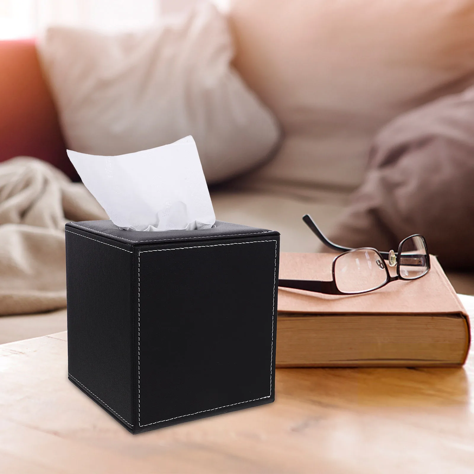 

Stylish Tissue Case Tabletop Dispenser Easy Tissues Home Office Toilet Decor Gift Tissue Box Cover