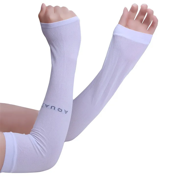 الجليد الحرير كم واقية من الشمس الكفة أكمام أذرع تبريد قفازات طويلة الشمس الأشعة فوق البنفسجية حماية اليد حامي غطاء المضادة للانزلاق الصيف ركوب في الهواء الطلق #6