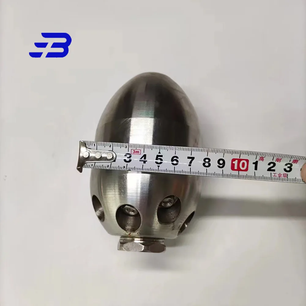 High pressure water Jetter manhole drain pipe sewer cleaning nozzle for Large pipeline cleaning