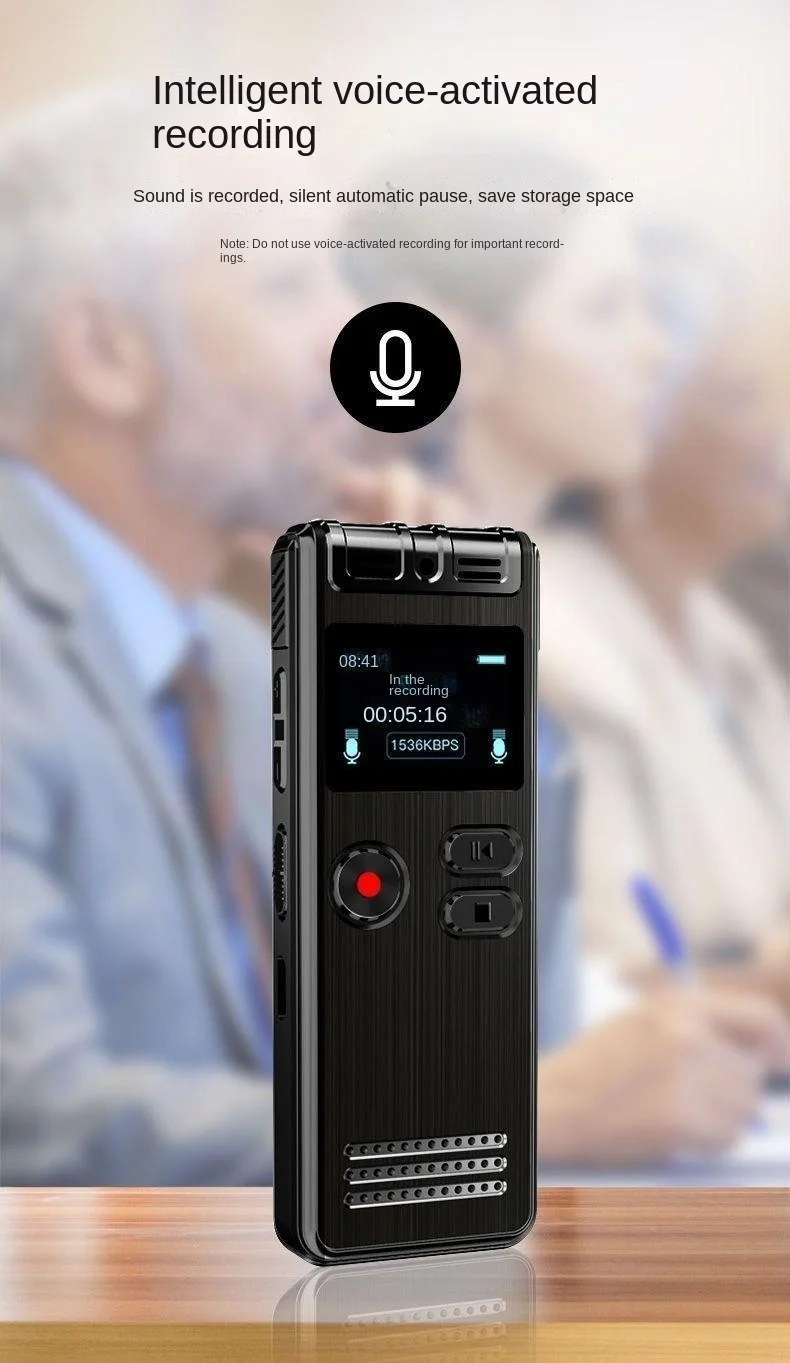 128 جيجابايت مسجل صوت صغير الصوت المنشط خط في خط الإملاء 0-64G فلاشة مزودة بفتحة يو إس بي سائق ضياع الضوضاء تقليل سجل مشغل MP3