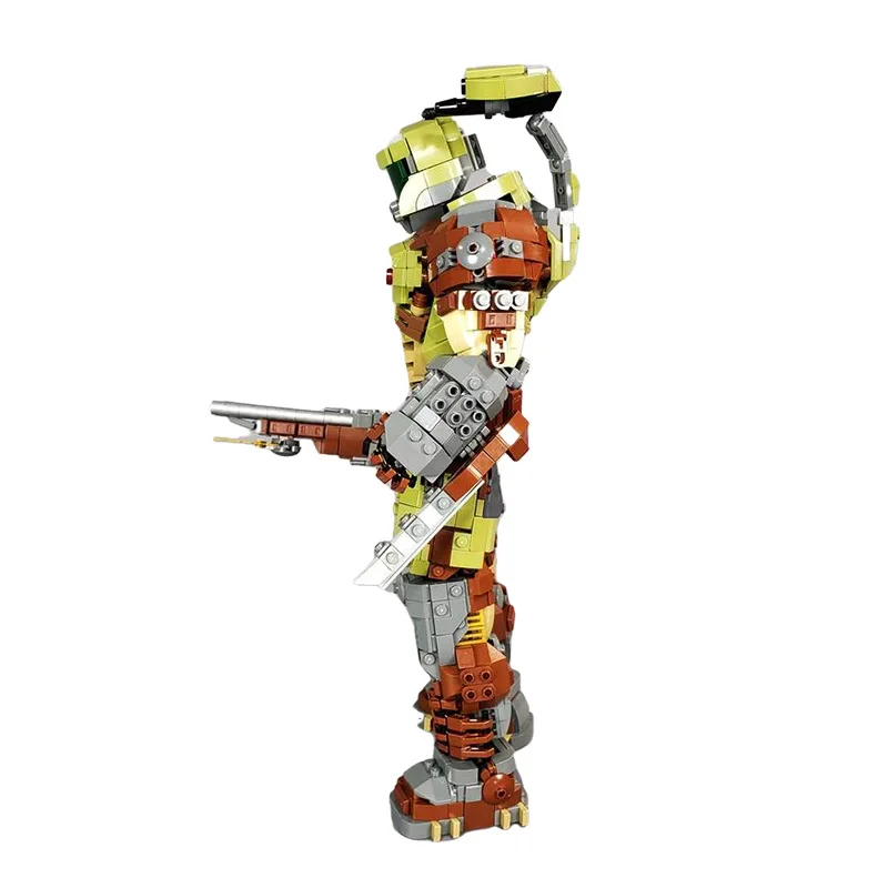 MOC Classic Shooter Game Doomed Mechanical Soldiers Building Block set Action Character Mecha Brick Toys Children Birthday Gift