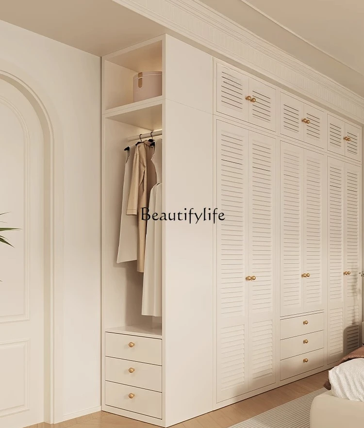 

Steel household corner cabinet integrated wardrobe side storage