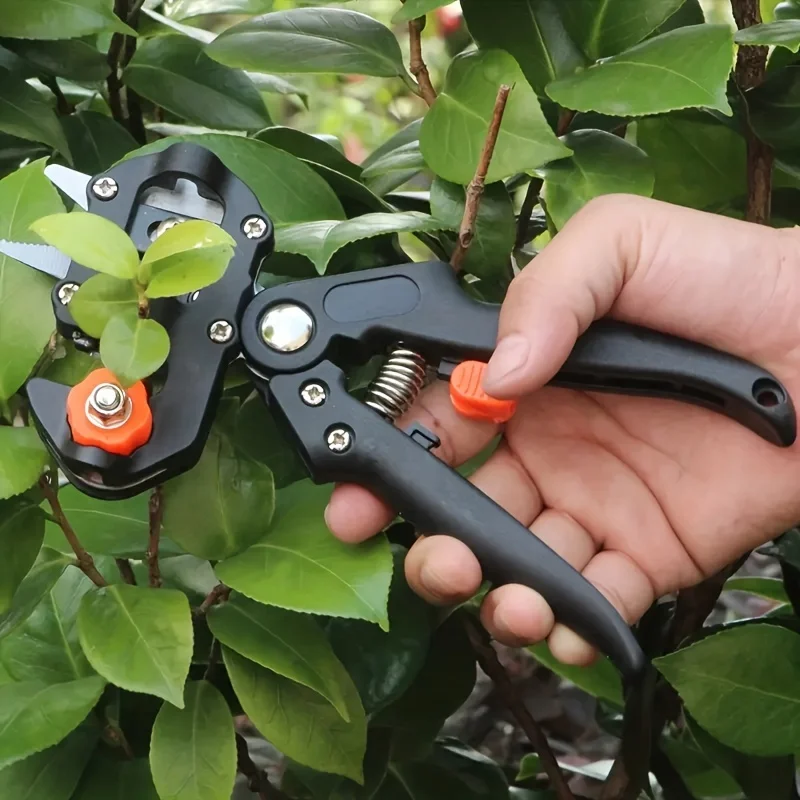 

2pcs Garden Grafting Tool Pruning Shears Fruit Tree Grafting Machine Budding Knife Branch Cutting Scissor Gardening Tool