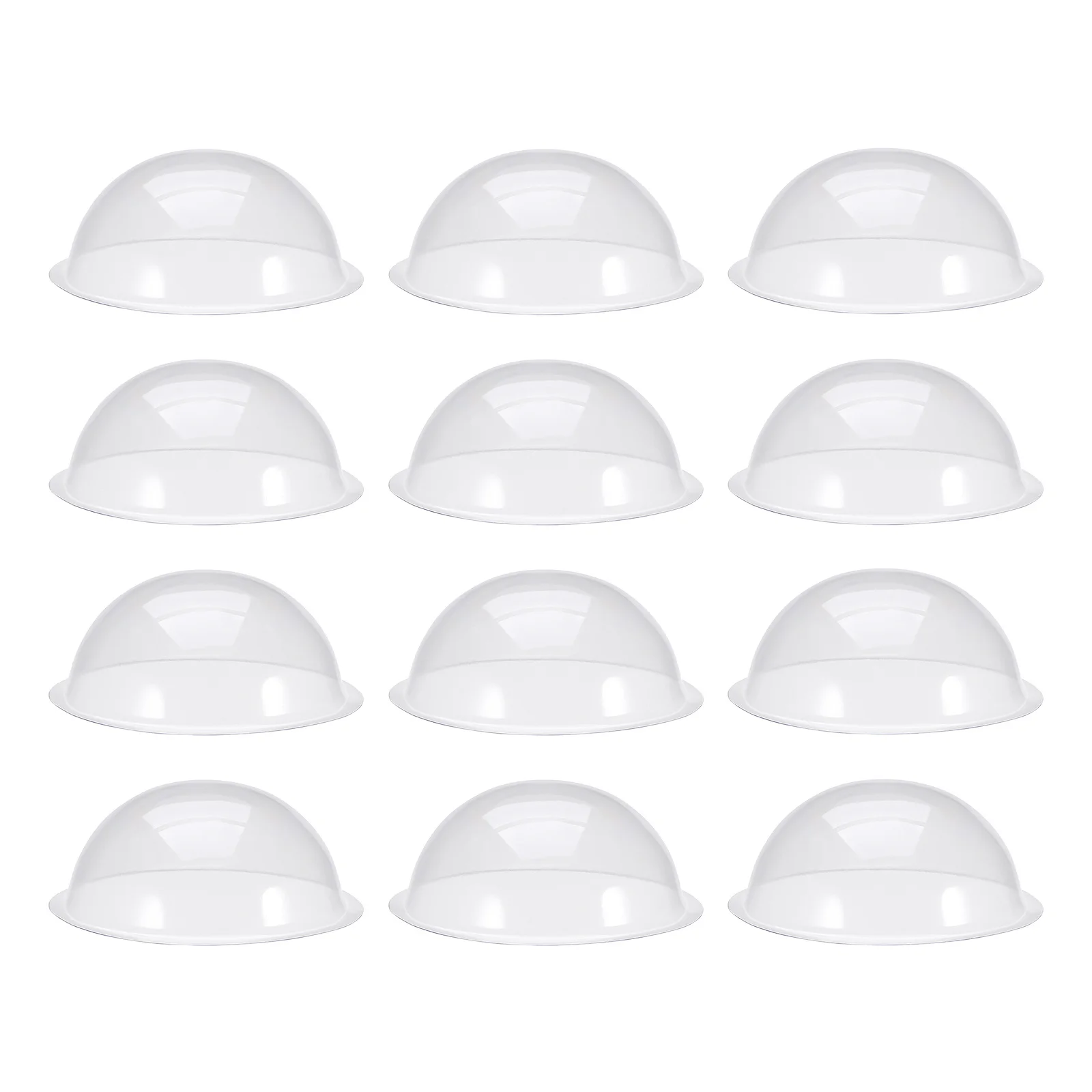 12 szt. Plastikowych kopułek do dekoracji wiejskiej świątecznej, rękodzieła DIY, półkule, przezroczyste, do wypełniania, ozdoby, ekspozytory świąteczne