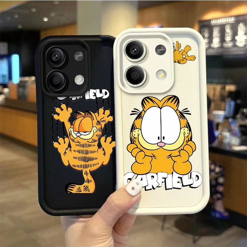 Fun Cartoon G-Garfields Phone Case For Redmi Note 13 12 Pro Plus Note 13 12 11 10 9 Pro 14C 12C 10C 9C A3 A2 A1 Shockproof Cover