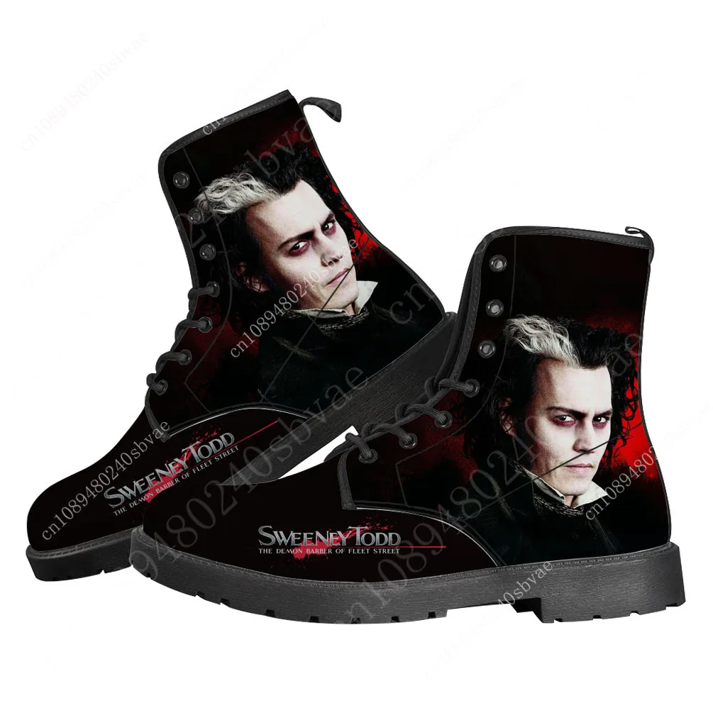 Sweeney Todd The Demon Barber of Fleet Street Boots Mens Womens Teenager Shoes Casual Boot Outdoor High Quality Customize Shoe