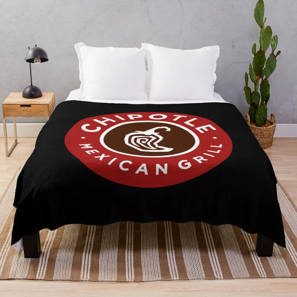 

Drawn Chipolte Logo Throw Blanket Year Round Soft Comfortable Blanket for Home