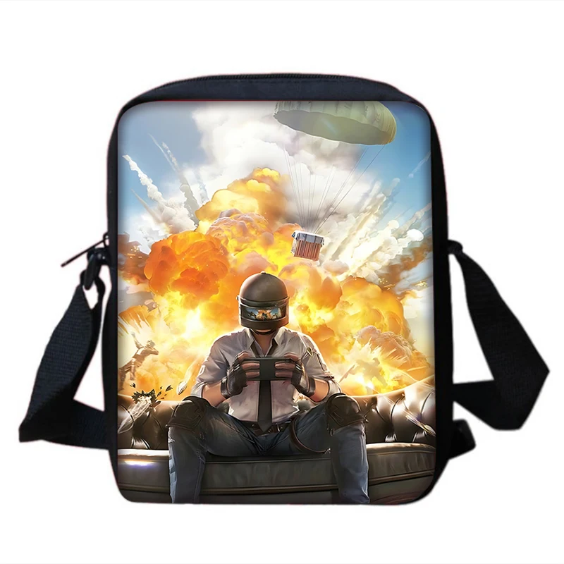 Jongens Meisjes Voor P-Pubgmobiles Bedrukte Schouder Messenger Bag Kind Casual Handtas Mannen Vrouwen Telefoon Tas Boodschappentas