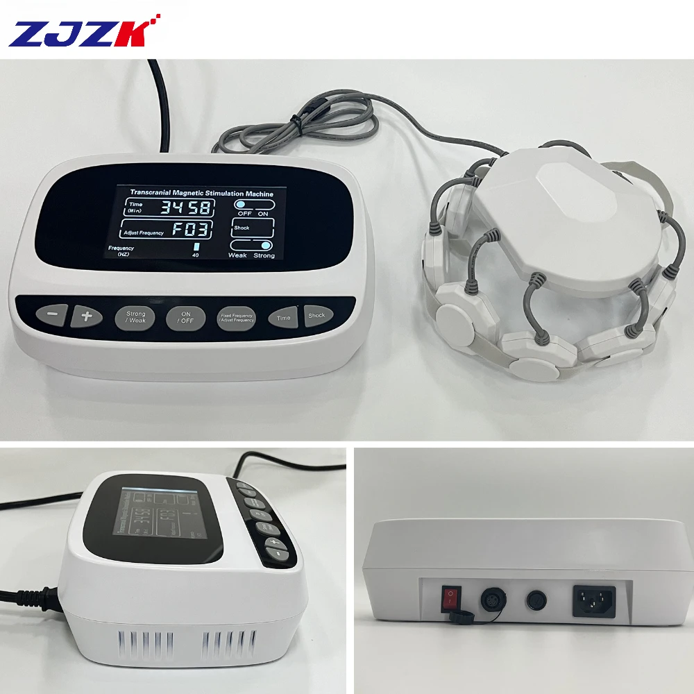 ZJZK Advanced Deep Brain Stimulation Machine Portable TMS 11 Modes Magnetic Therapy for Mental Neurological Disorders Home Use