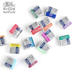 Winsor & Newton Cotman Solid Watercolor Paints High Transparency Half Block Bright Delicate Smooth Watercolor Painting Pigments