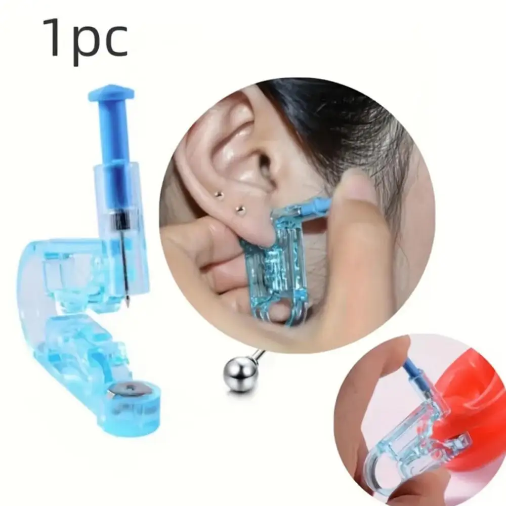 1-3Pcs Single Use Safe Painless Ear Piercing Gun with Ear Piercing Kit Disposable Ear Piercer Device Soft Cartilage Eardrum Tool