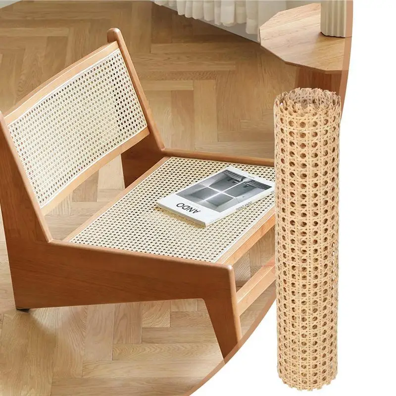 35cm/40cm/45cm/50cm/60cm diy artificial rattan cana webbing rolo folha de vime cadeira ao ar livre mesa móveis material de reparo