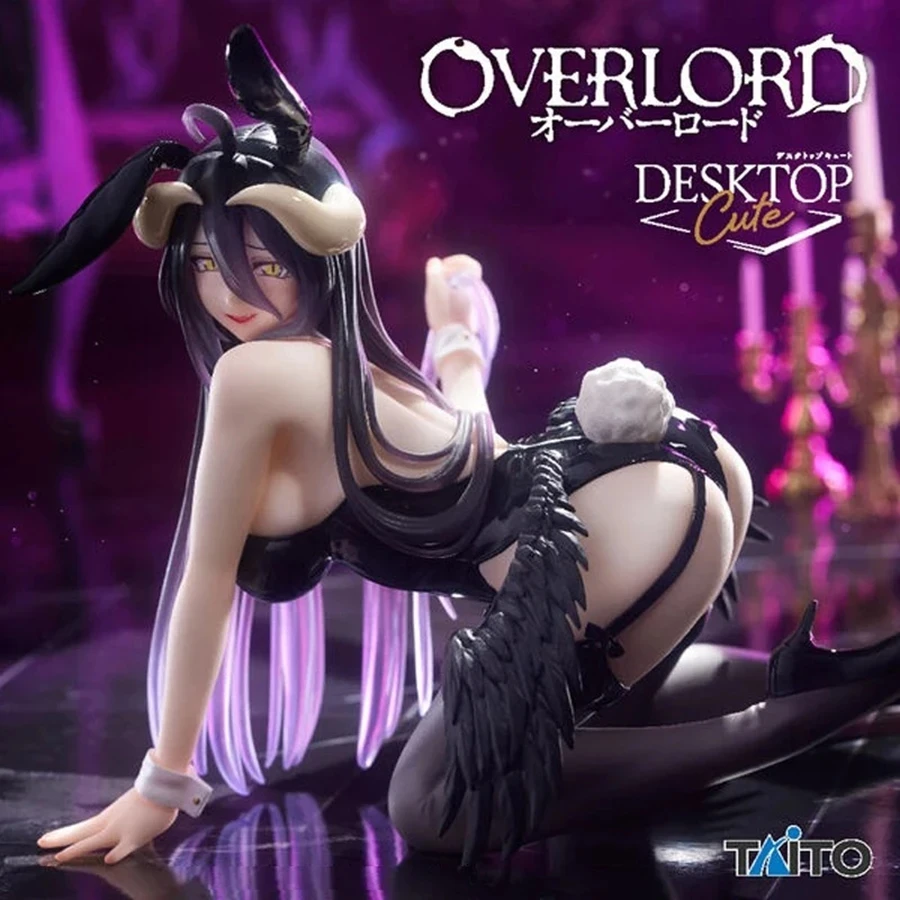 Figura Hentai de 12cm, figura de Anime OVERLORD, traje de baño de chica conejito, figura de tapón de fideos Albedo, colección de figuras de acción, modelo de juguete